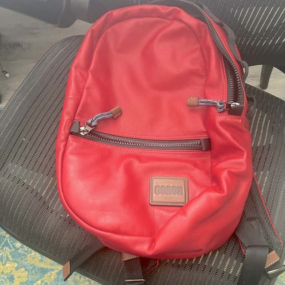 Brand new Coach Backpack, medium size. Very soft, many pockets, smells amazing - Picture 1 of 4